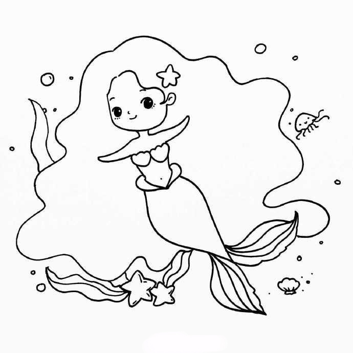 周末时光|和宝贝一起完成超可爱美人鱼画画!